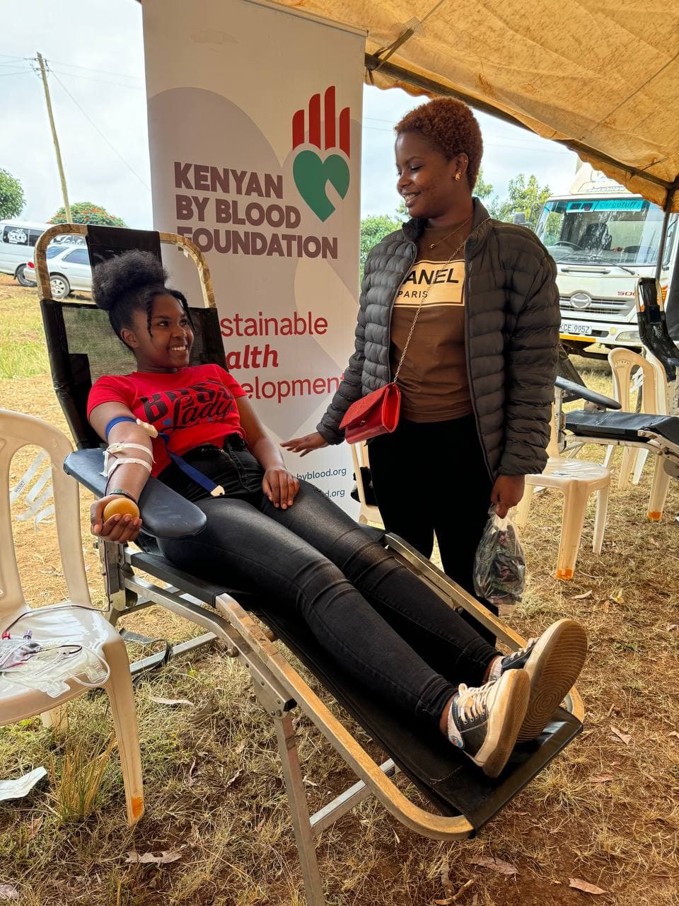 Donor donating Blood