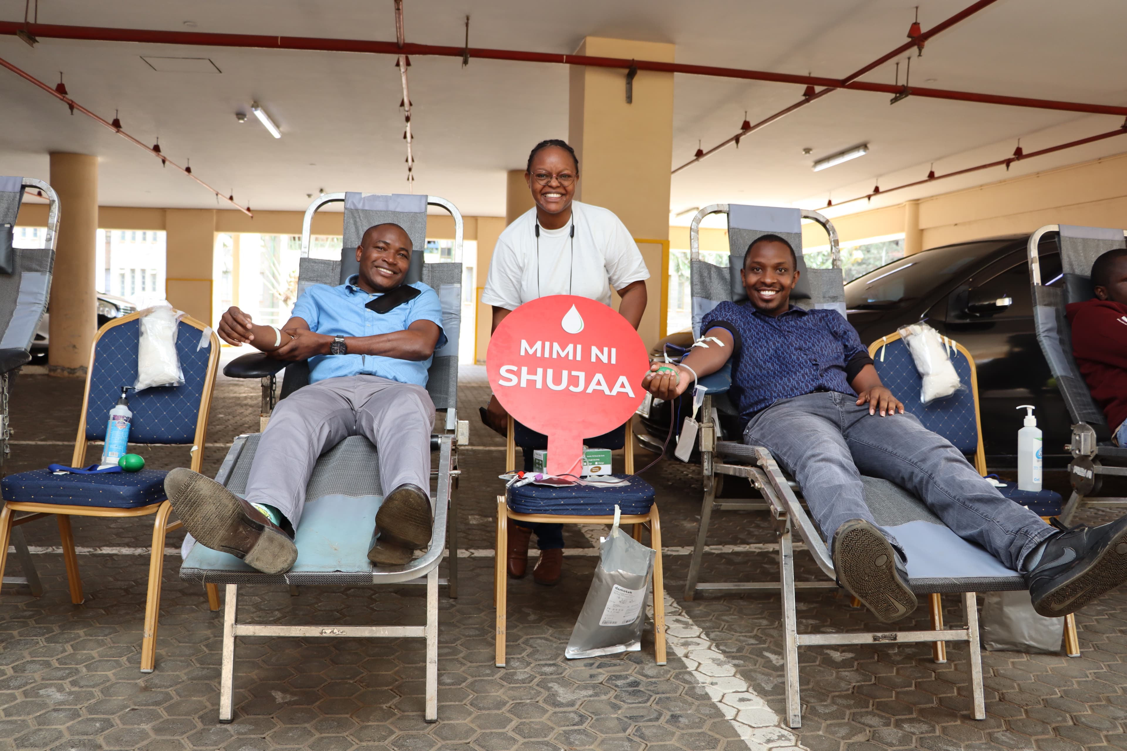 Blood Donation in Progress