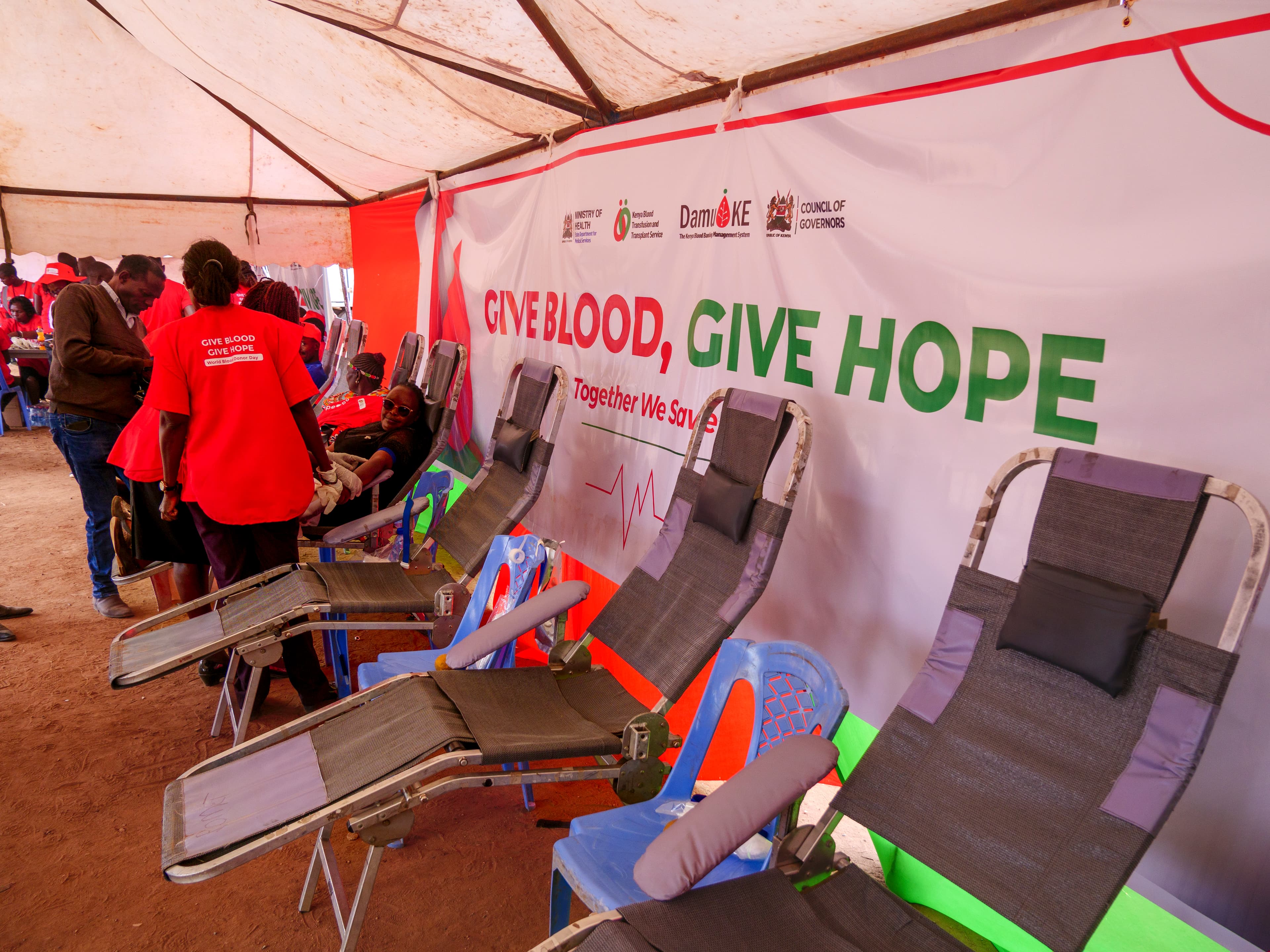 Donation in Progress